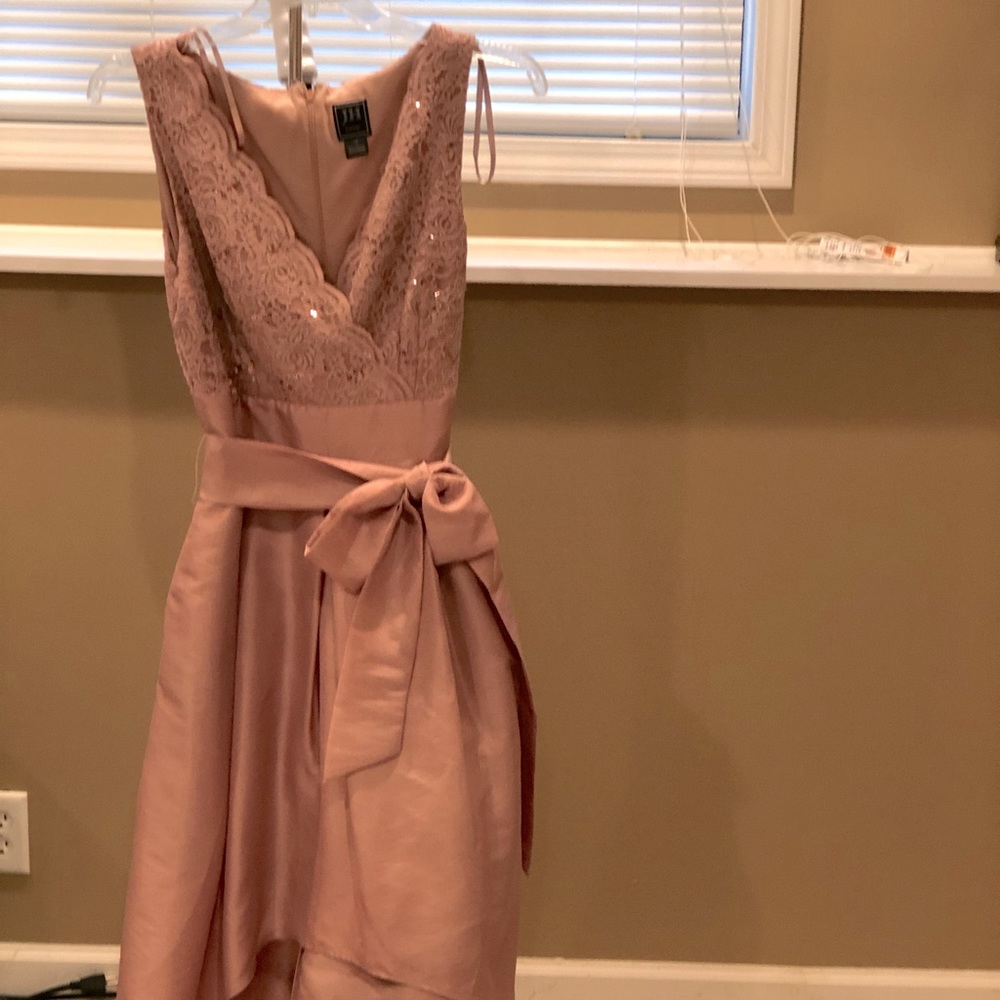 Beautiful Rose-colored high low dress